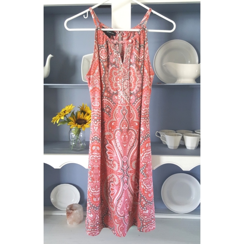 INC Mini Paisley Shift Dress with Sequins